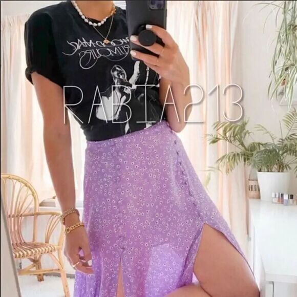 ZARA 2-PIECE FLORAL TIED PRINT BLOUSE & SKIRT SET - Picture 6 of 12